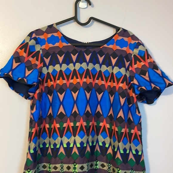 J. Crew Multicolor Geometric Dress - Picture 2 of 16